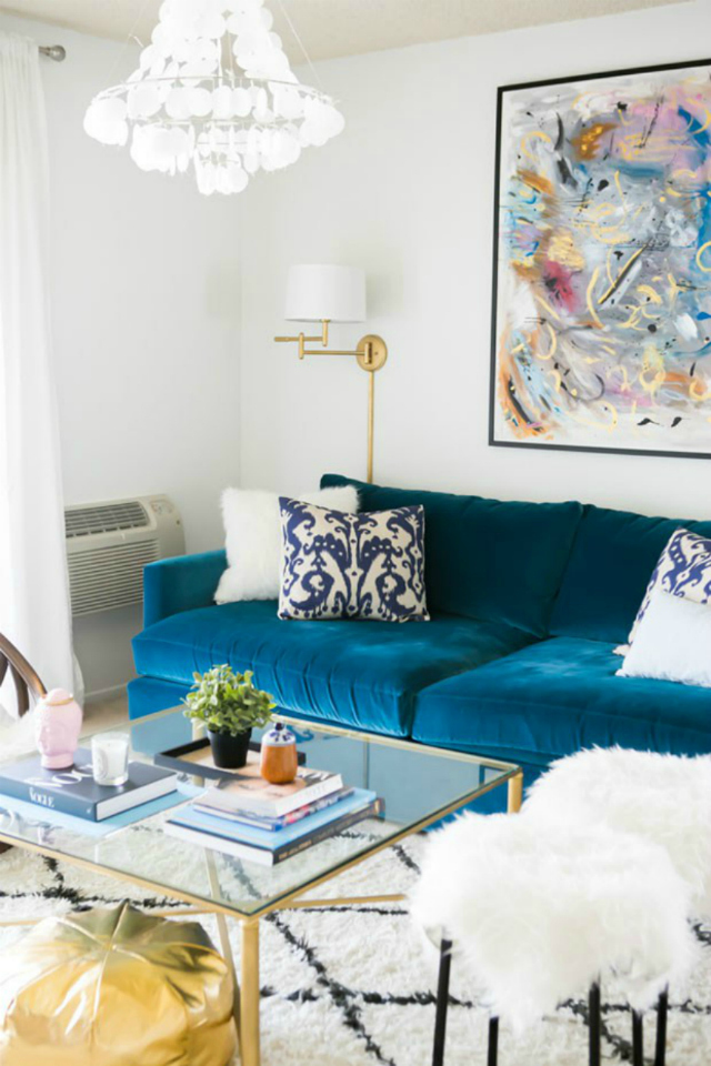 blue sofa for living room blue sofa Living Room Inspiration: Blue Sofa modern sofas 7
