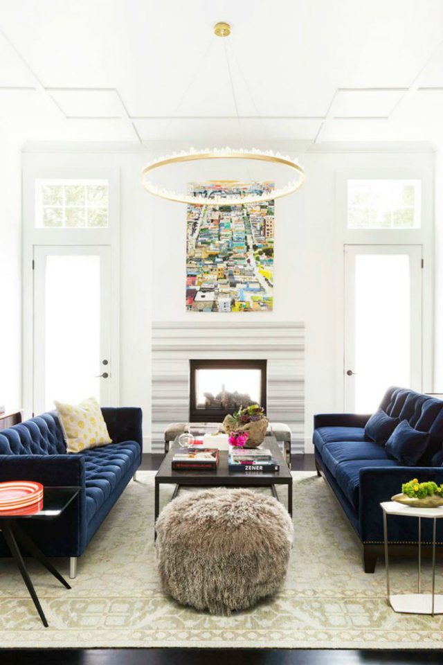 living room furniture sets blue sofa Living Room Inspiration: Blue Sofa modern sofas in blue 12