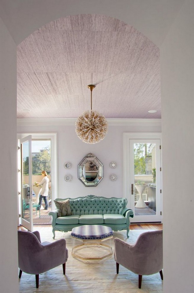 A 3 seater sofa as a center piece