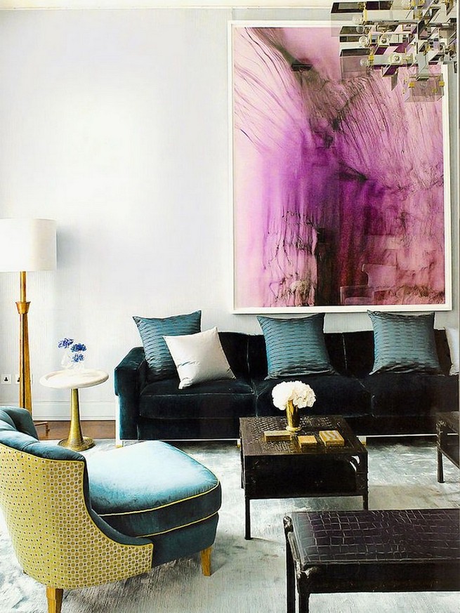 A 3 seater sofa as a center piece