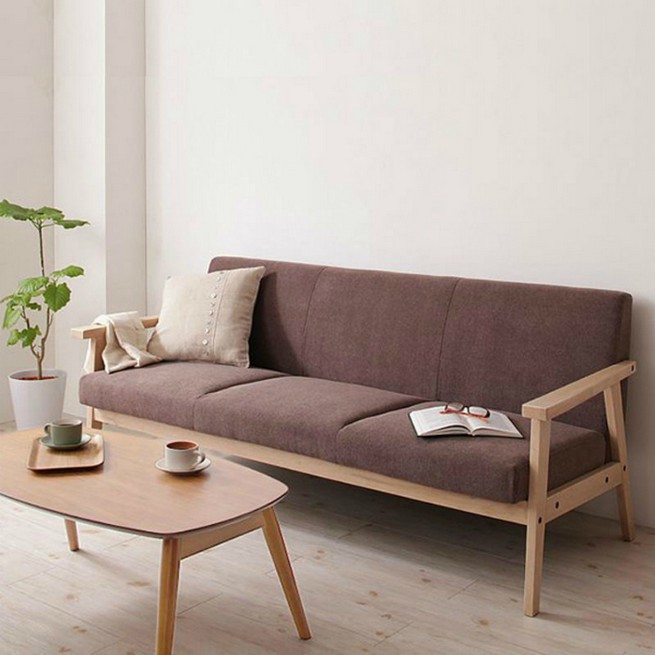 A 3 seater sofa as a center piece
