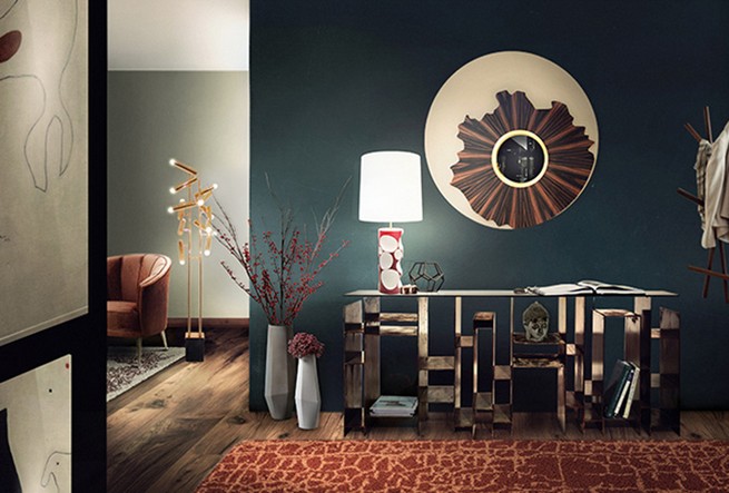 Modern console tables with storage