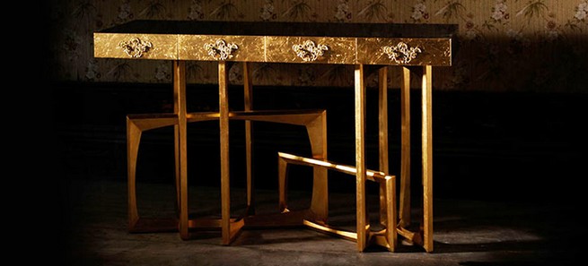 Modern console tables with storage