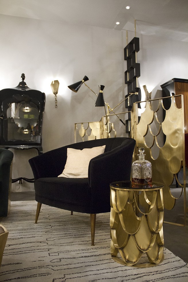 Side table ideas in gold