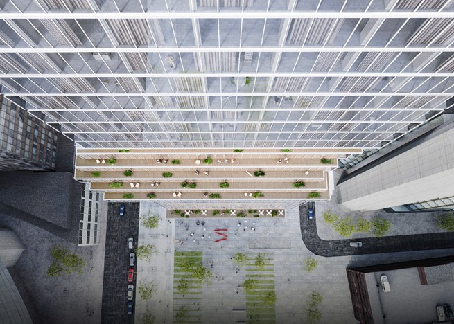 Skyscraper design in Frankfurt by Copenhagen’s based studio BIG