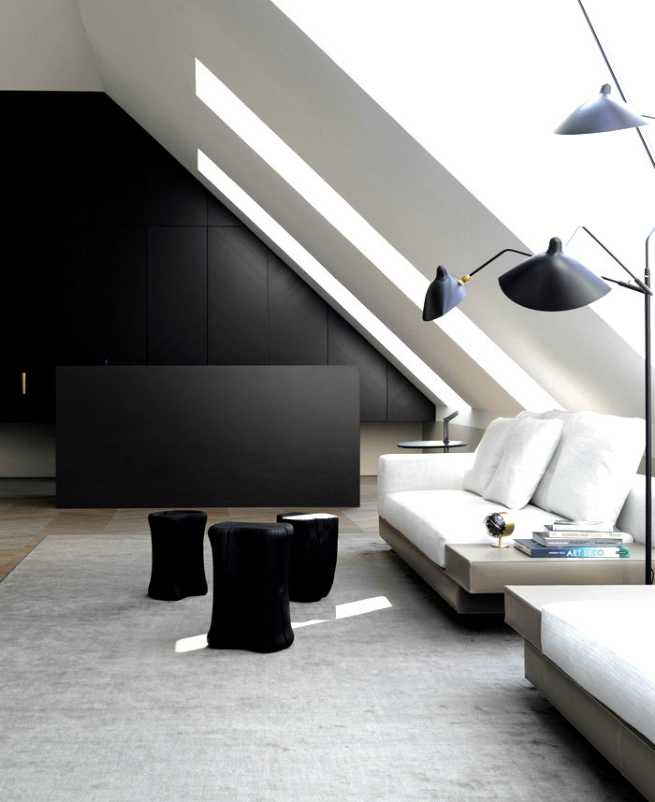 Bernd Gruber designed a luxury loft in Viena 7