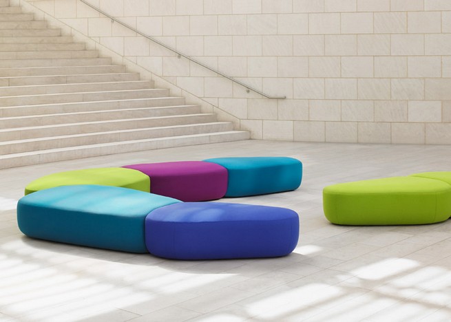Bernhardt Design new colorful modular seating by Noé Duchaufour-Lawrance