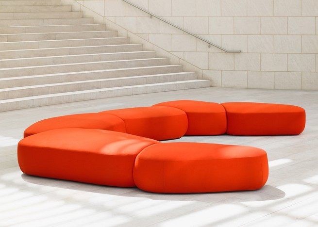 Bernhardt Design new colorful modular seating by Noé Duchaufour-Lawrance