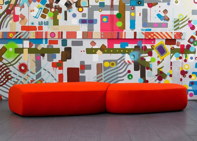 Bernhardt Design new colorful modular seating by Noé Duchaufour-Lawrance
