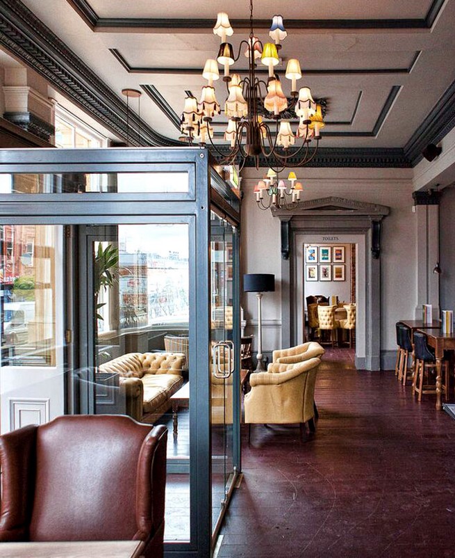 Contemporary gastro-pub decor by DV8 Designs