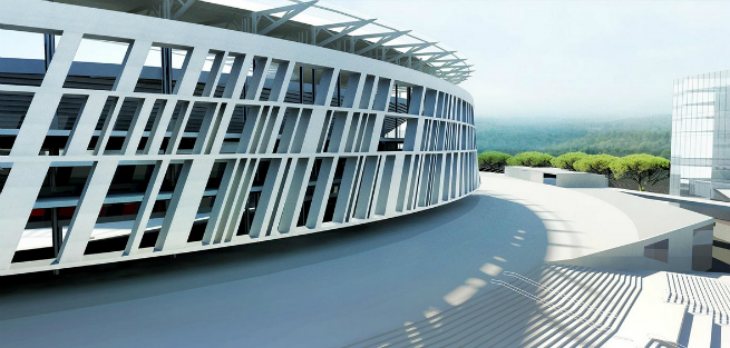 The new Rome Soccer Stadium is inpired by the Colosseum 2