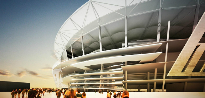 The new Rome Soccer Stadium is inpired by the Colosseum 4