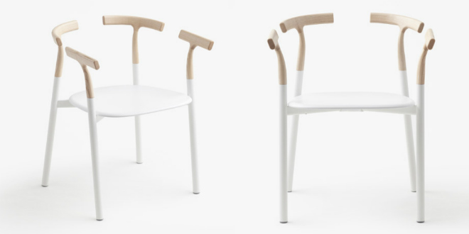 The new chair by Nendo has an interchangeable wooden top 1