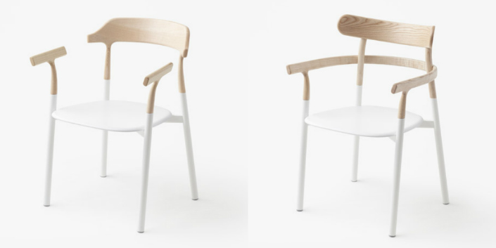 The new chair by Nendo has an interchangeable wooden top 3