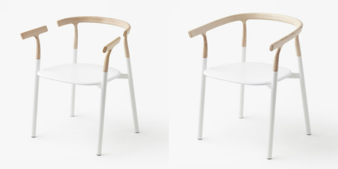 The new chair by Nendo has an interchangeable wooden top 5