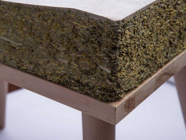 Chayr: The new seat made from hay and grass by Henry&Co