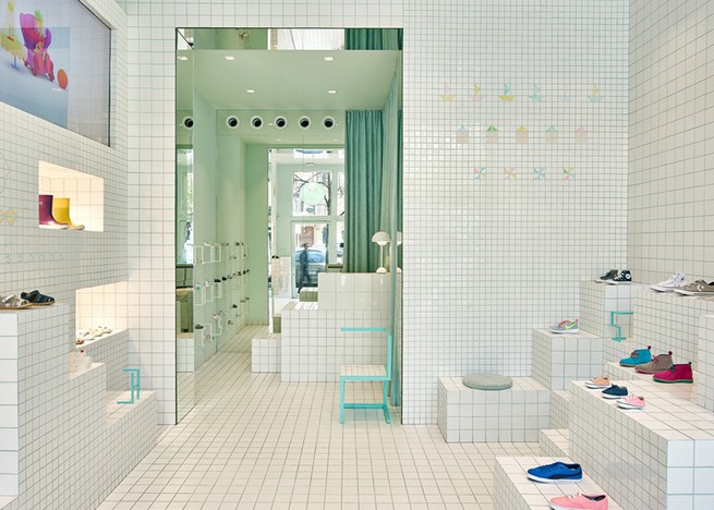 Little shoes store interior design project by Nábito