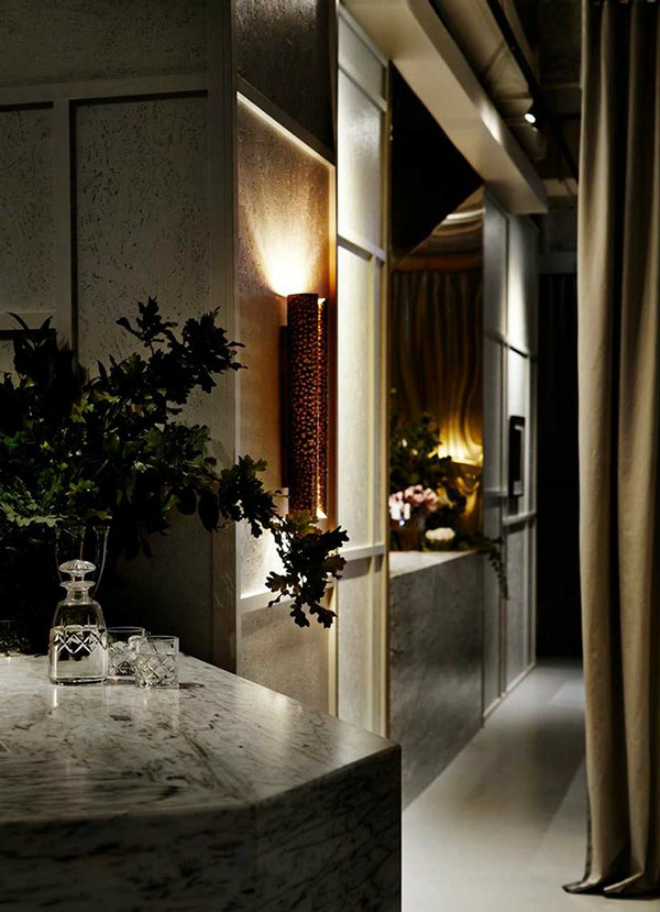 Prix Five Restaurant in Australia with BRABBU's VELLUM Wall Lamp 1