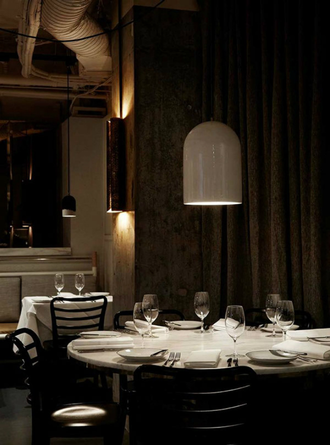Prix Five Restaurant in Australia with BRABBU's VELLUM Wall Lamp 3