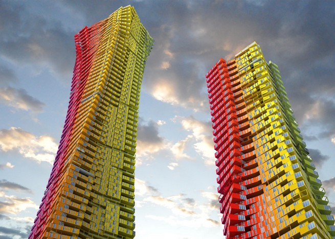 Shipping container skyscraper unveiled by CRG Architects