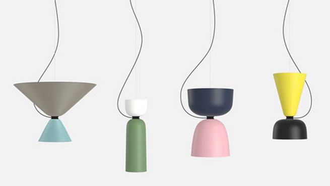 Modular Alphabeta pendant lamp for Hem by Luca Nichetto