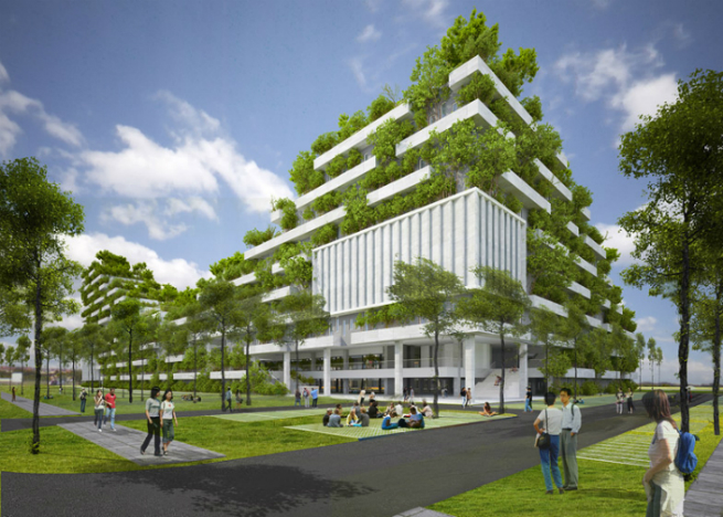 Vo Trong Nghia architects vietnam tree covered Ho Chi Minh City 5
