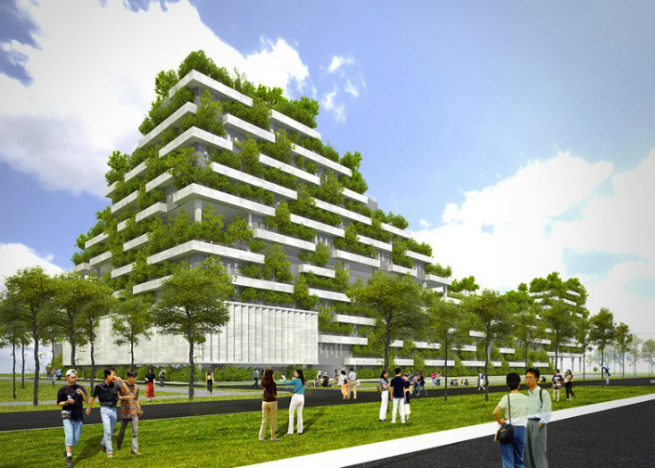 Vo Trong Nghia architects vietnam tree covered Ho Chi Minh City 6