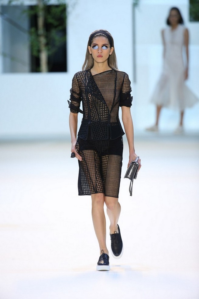 Swiss fashion house Akris get inspiration in Sou Fujimoto's buildings for the Spring Summer 2016 Collection