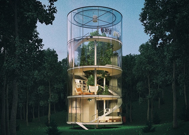 Meet the Tubular Tree House by Aibek Almassov