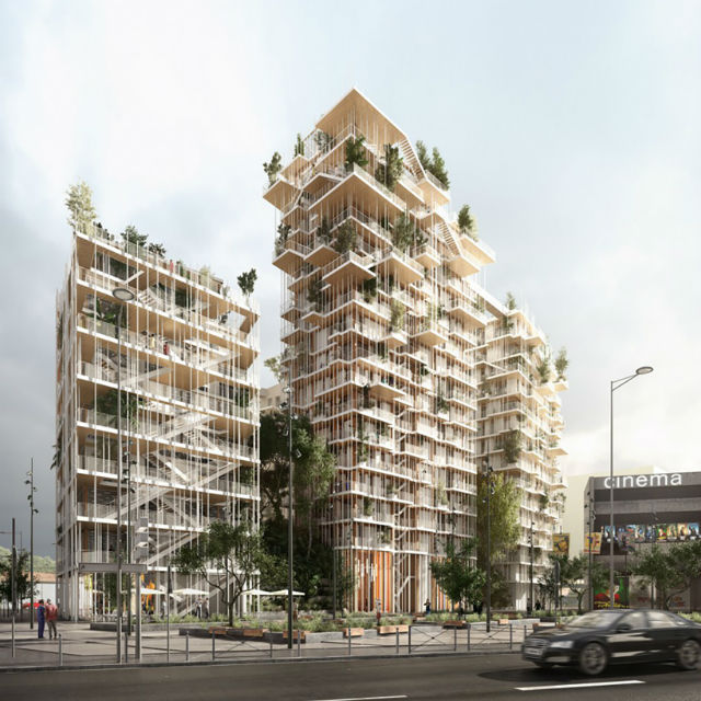 Architecture Designs Vegetated Towers In Bordeaux (1)