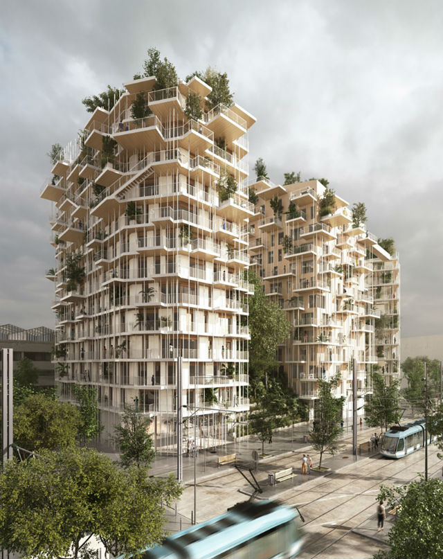 Architecture Designs Vegetated Towers In Bordeaux (2)