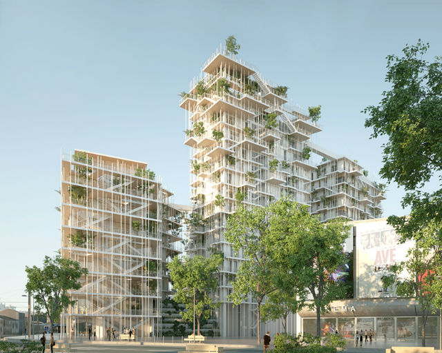 Architecture Designs Vegetated Towers In Bordeaux (4)