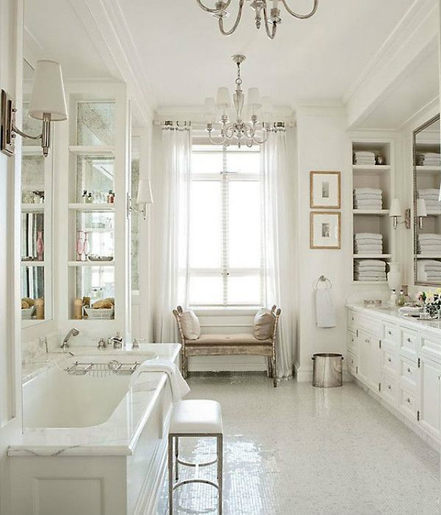 Fresh and Light Colour Interior Design  Fresh and Light Colour Interior Design All White rooms bathroom two seat sofa