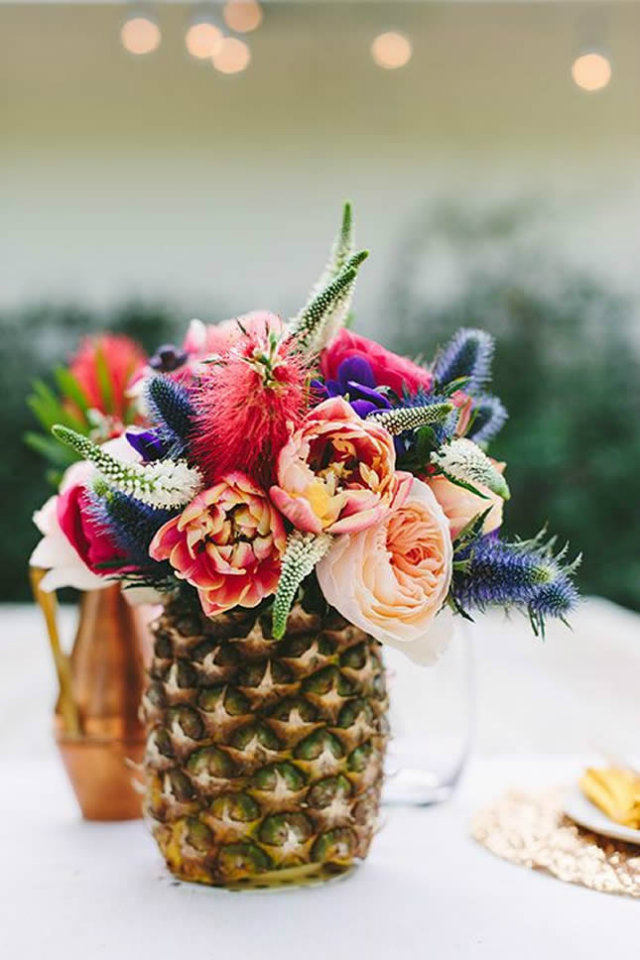 Mood Board: Summer Flower Color Inspiration home decor Mood Board: Summer Flowers Color Inspiration in Your Home Decor Flower Mood Board Pineapple Vase