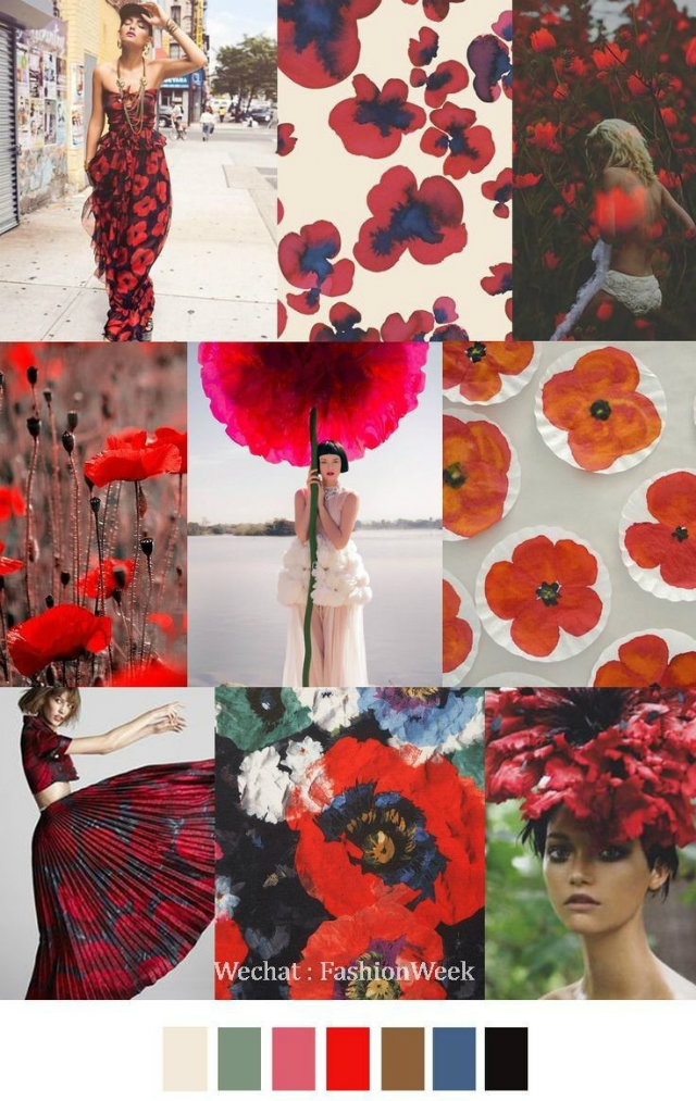 Mood Board: Summer Flower Color Inspiration home decor Mood Board: Summer Flowers Color Inspiration in Your Home Decor Flower Mood Board Red Poppies