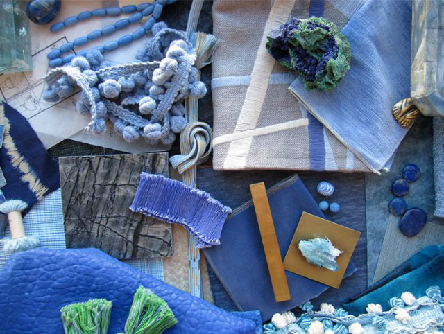 Ocean Deep Blue Mood Board  Deep Ocean Blue Mood Board Inspiration Mood Board Blue fabrics