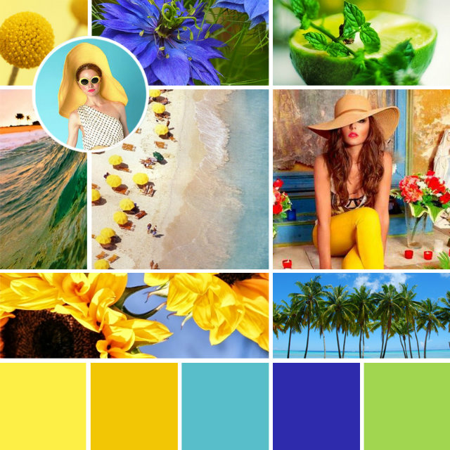 Summer 2015 Mood board  mood board Summer 2015 Mood board Mood Board Summer Yellow Blue