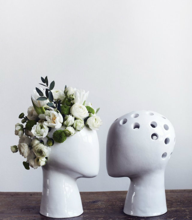 Vases: Amazing Decorative Motif decorative ideas Vases: Amazing Decorative Ideas Vases faces hair flowers