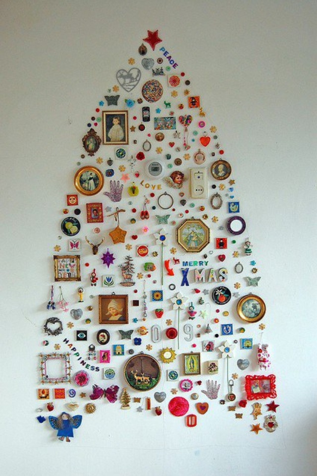 Best 24 DIY Christmas Tree Ideas diy christmas tree Best 24 DIY Christmas Tree Ideas UNIQUE CHRISTMAS TREES 14