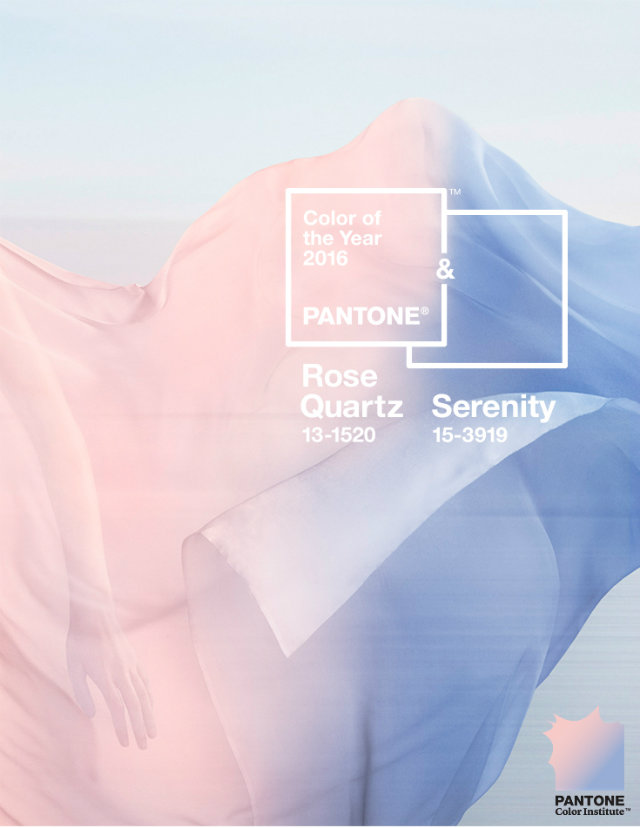 rose quartz and serenity Colour of the year 2016 Inspirations: Rose Quartz and Serenity Colour of the Year Quartz Rose and Serenity