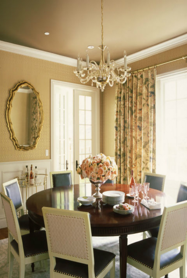 decorating ideas 10 Stunning Decorating Ideas To Style A Round Dining Room Table redmond aldrich