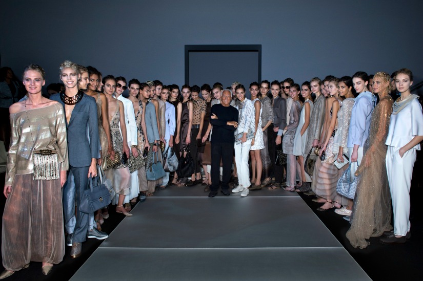 Designers To Look Out For at London Fashion Week London Fashion Week Designers To Look Out For at London Fashion Week Giorgio Armani and models1
