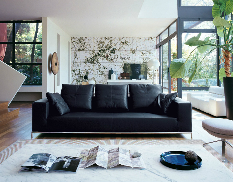 fall winter trends Fall Winter Trends: The Design Trends to Rock this Season Decor Black leather sofa