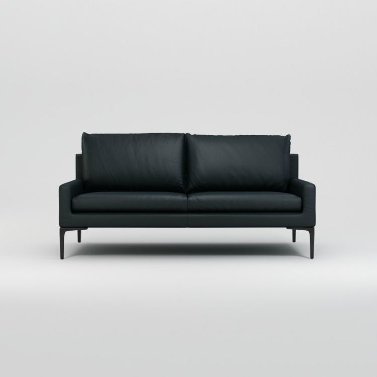 Embrace the New Year with These Stunning Black Leather Sofas leather sofas Embrace the New Year with These Stunning Black Leather Sofas 2 seat sofa LEATHER