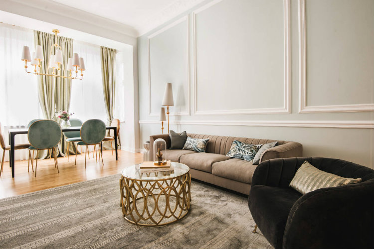 K+K Design - Parisian Chic - Apartment k+k design K+K Design: Timeless Design from Berlin K K Design Parisian Chic Apartment