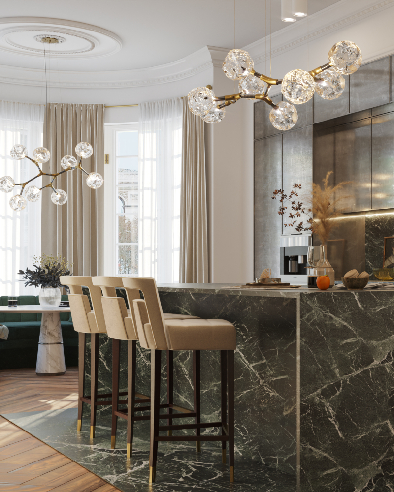 10 stunning projects from los angeles interior designers 10 Stunning Projects from Los Angeles Interior Designers Kitchen Bar 800x1000 2