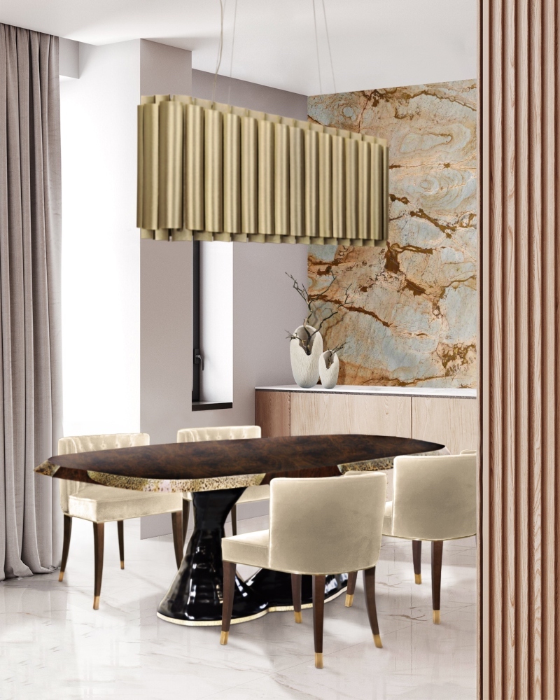 High-End Interior Design Projects by Yasmin Interiors
 high-end interior design projects by yasmin interiors High-End Interior Design Projects by Yasmin Interiors BB Plateau Bourbon dining Aurum suspension 2 1