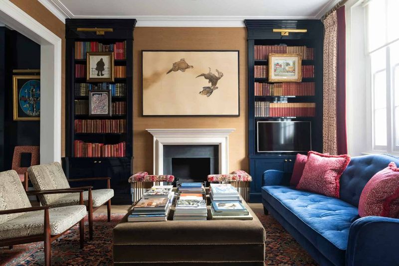 Flora Soames Eclectic Bedroom and Living Room Ideas flora soames Flora Soames Eclectic Bedroom and Living Room Ideas Flora Soames     Holland Park House LIVING ROOM