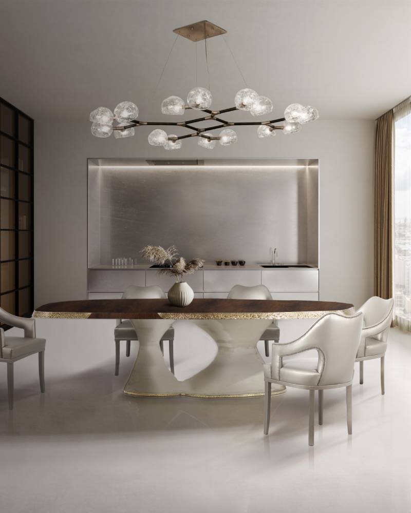 Home Design Ideas by Marshanah Interiors  Home Design Ideas by Marshanah Interiors BB plateau table n20 chair dining horus suspension light