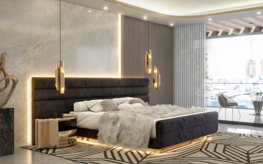 luxurious bedroom design modern bedroom and closet design Modern Bedroom and Closet Design: Sophisticated & Timeless Modern Bedroom and Closet Design Sophisticated Timeless3